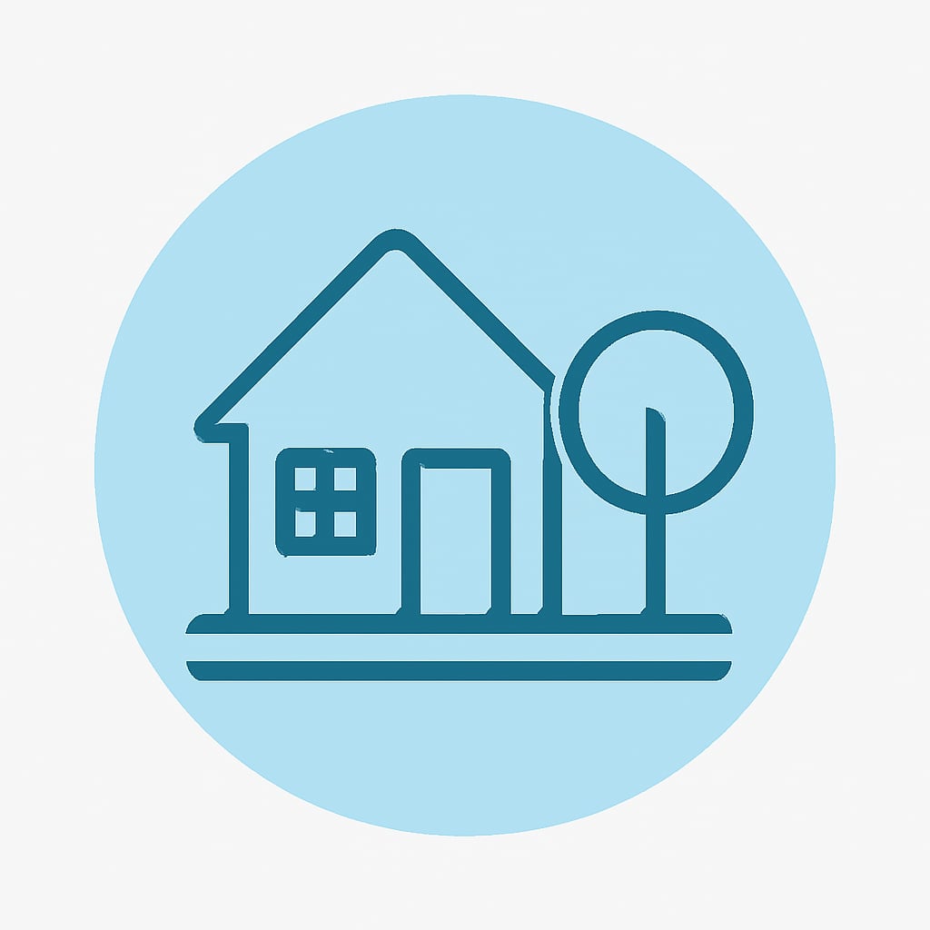 Icon representing space and privacy