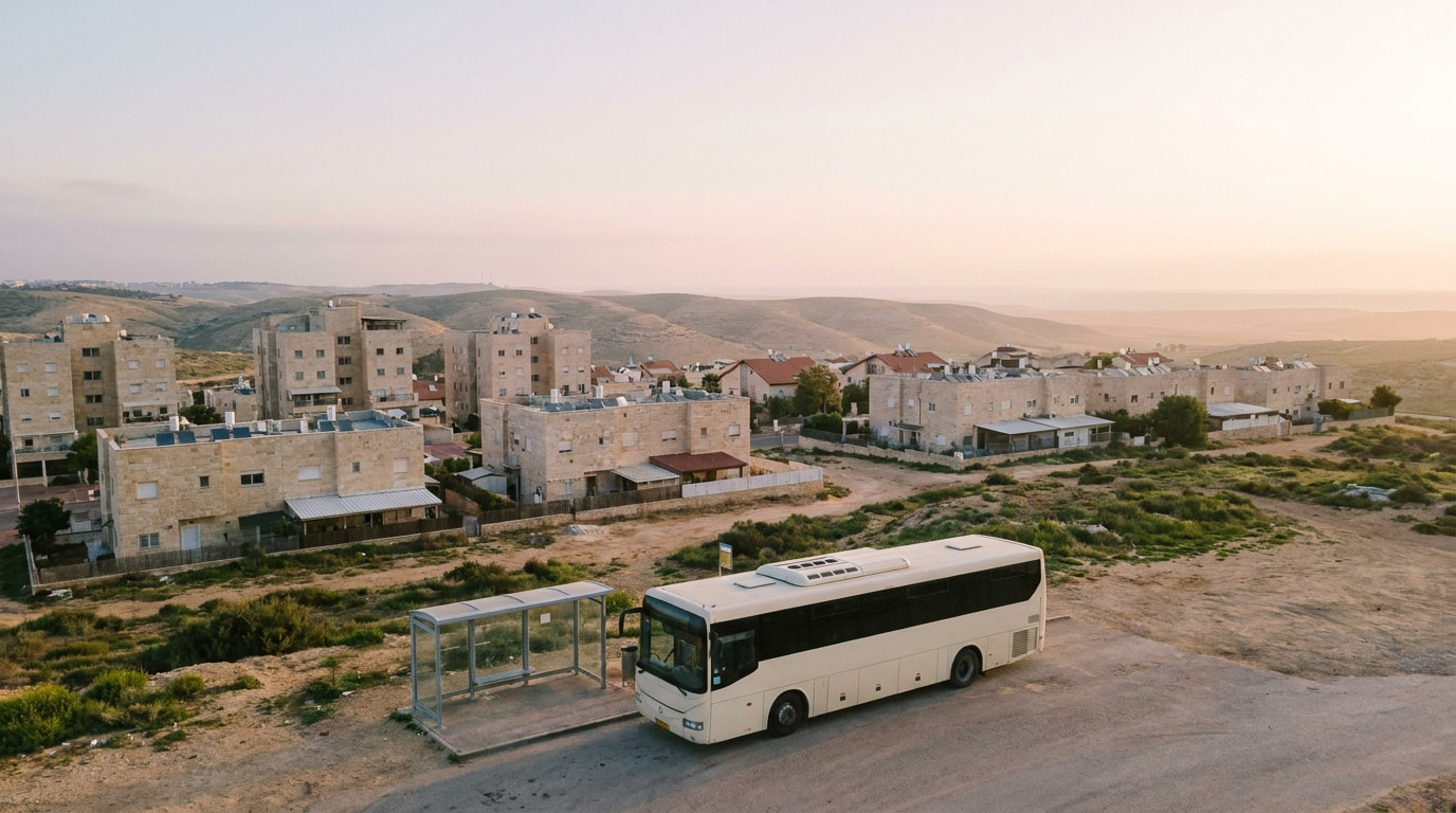 A scenic view of Sderot in the Southern District