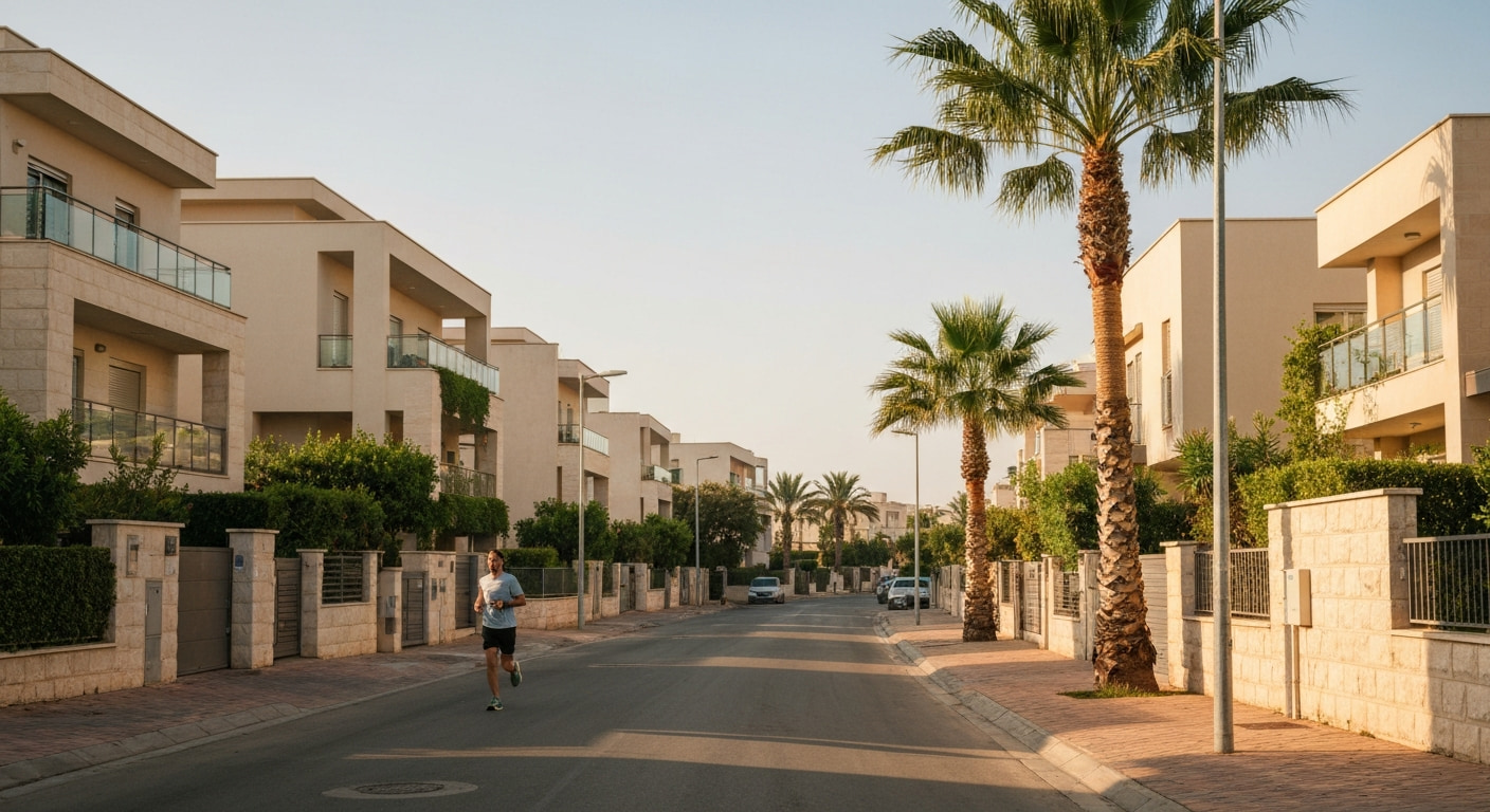 Quiet residential street in Azor