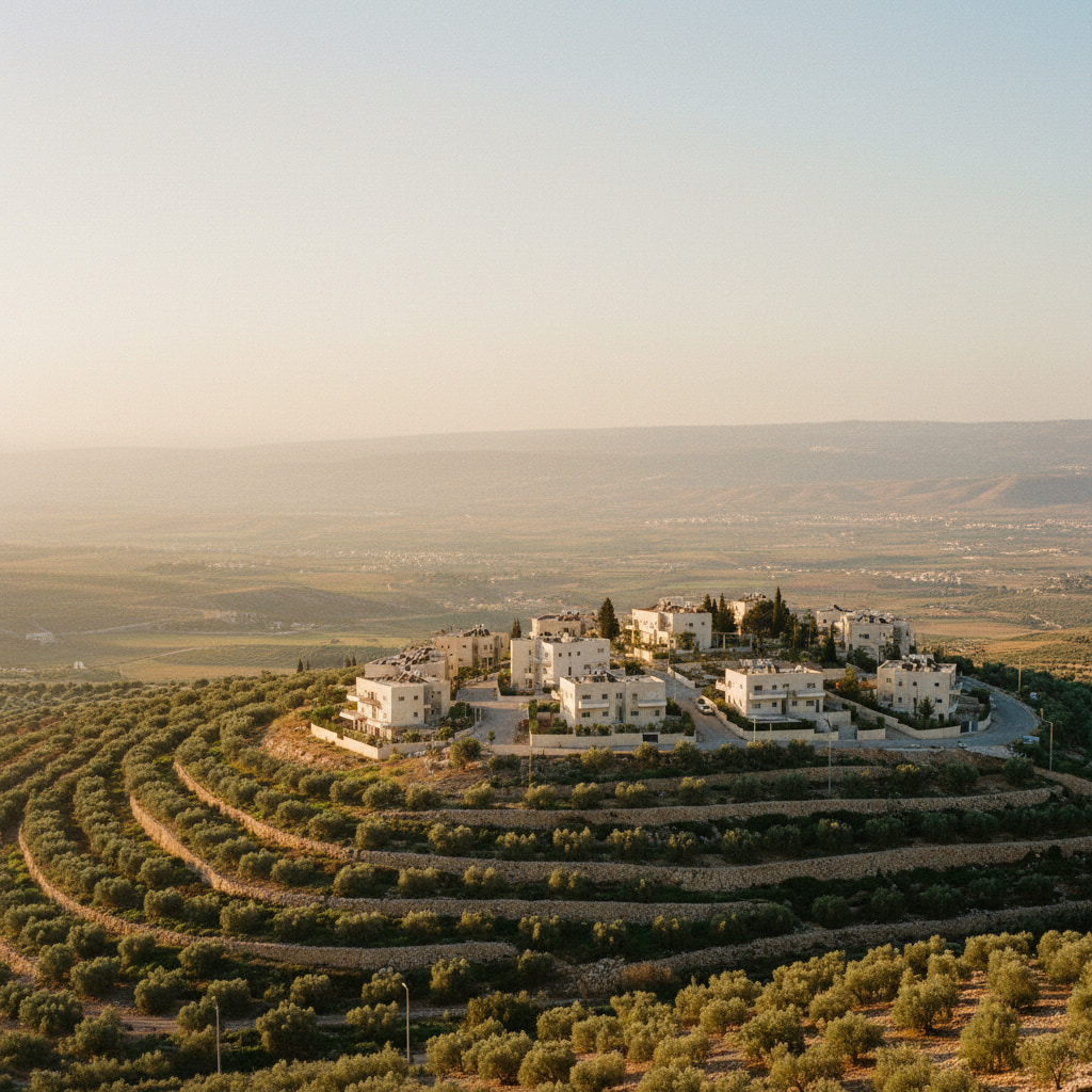 Scenic view of Migron in Judea & Samaria