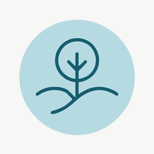 Icon representing space and nature