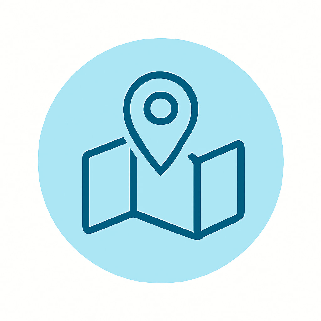 Icon representing local and regional services