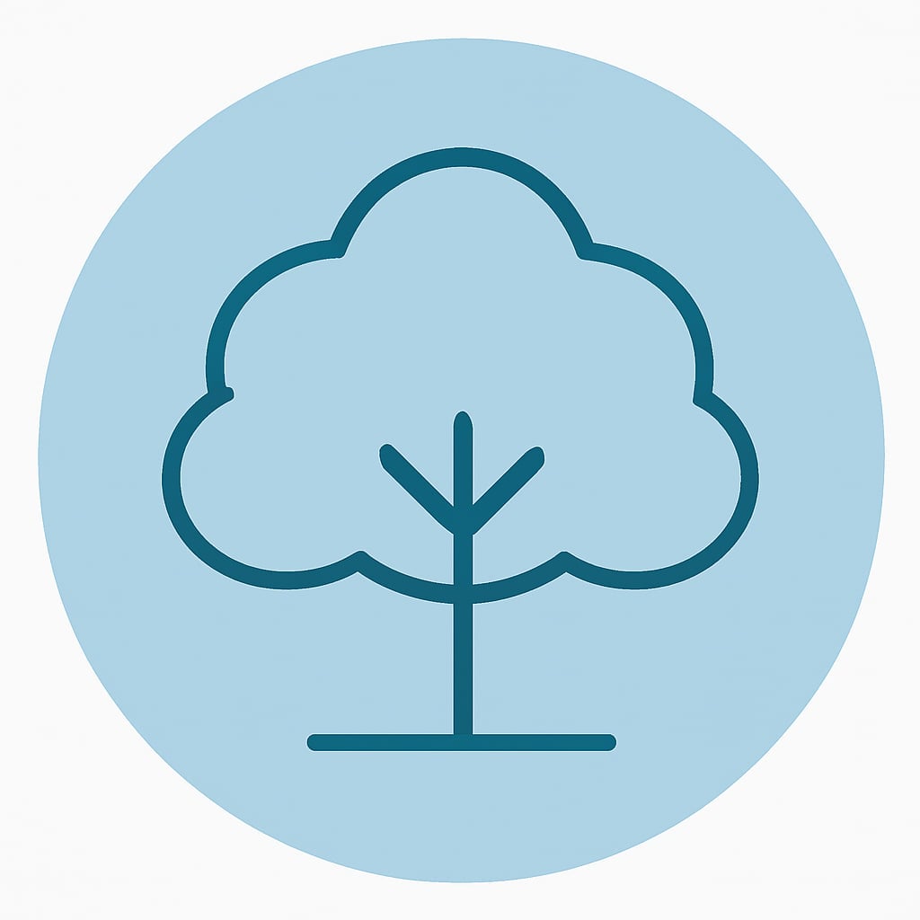 Icon representing space and nature