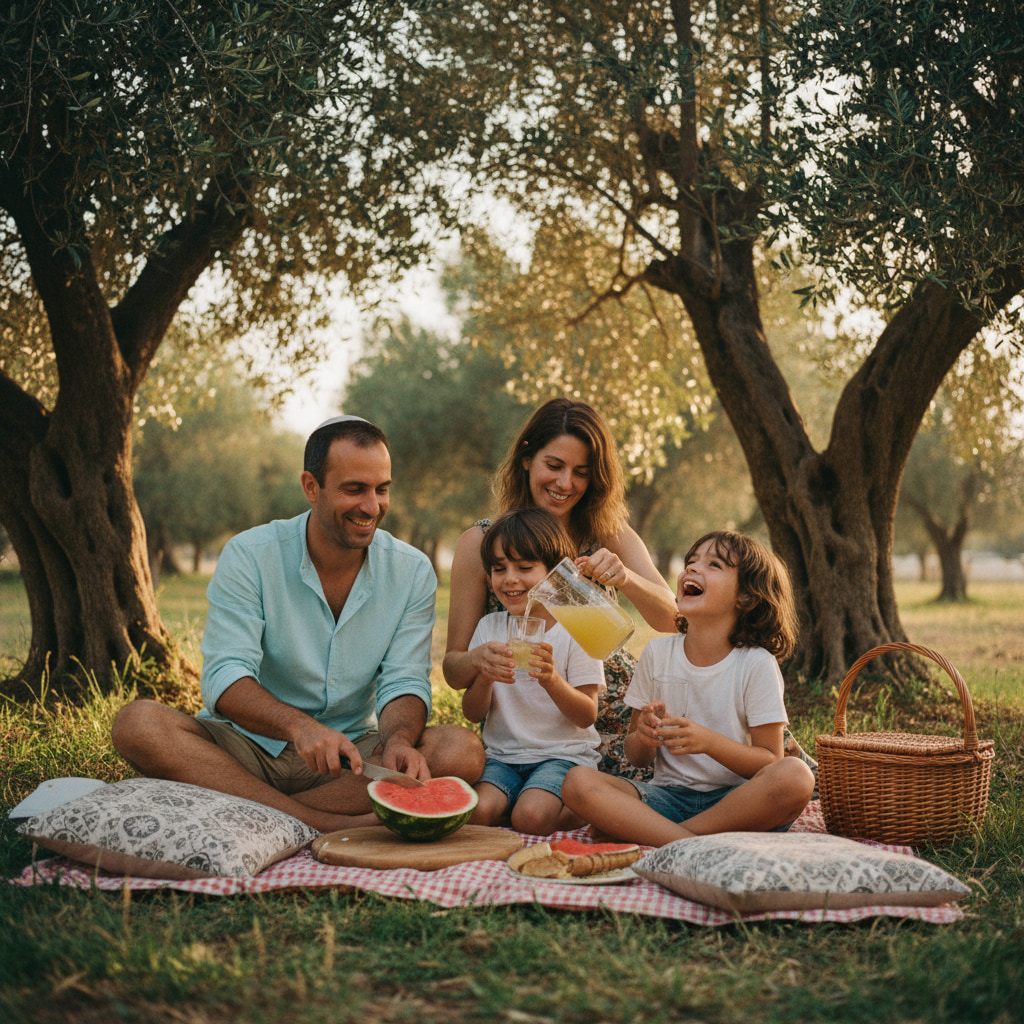 People enjoying outdoor activities in Kfar Daniel