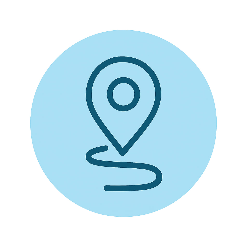 Icon representing practical location