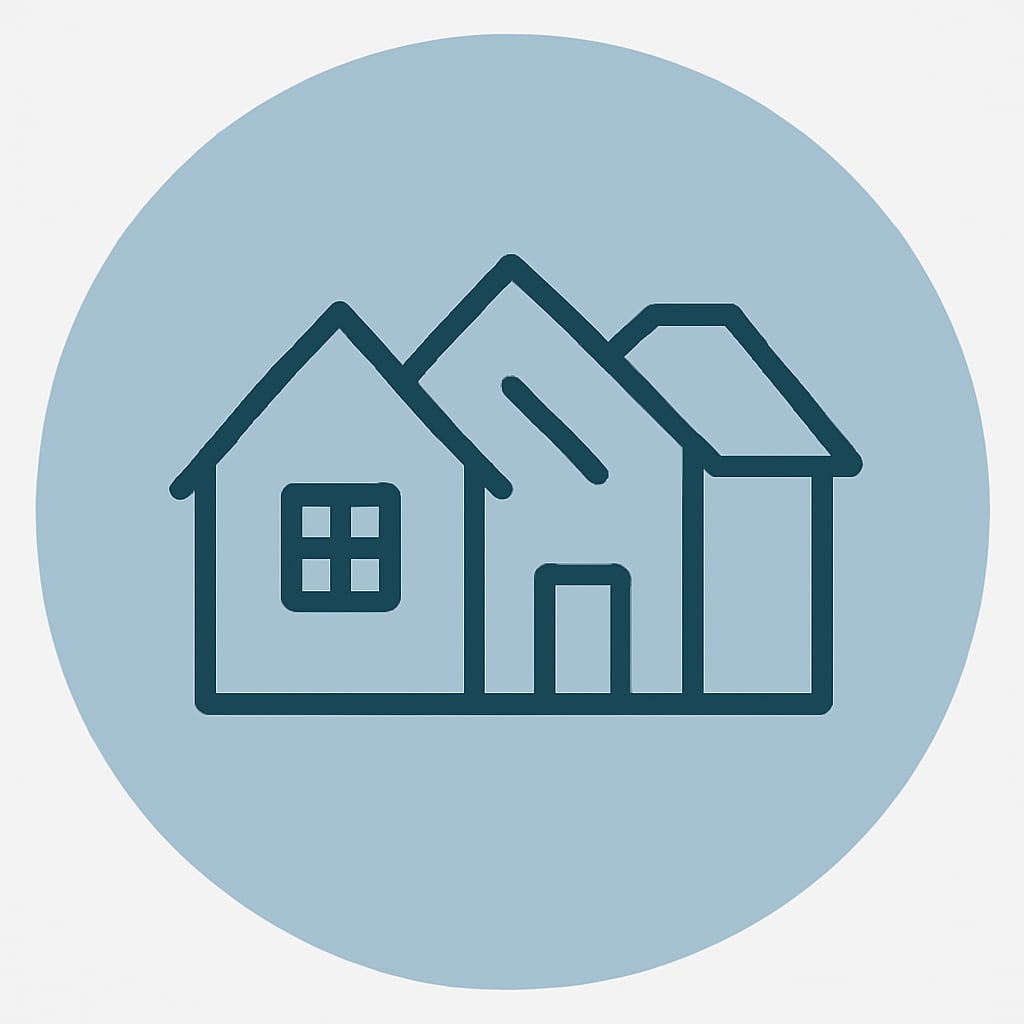 Icon representing diverse property types