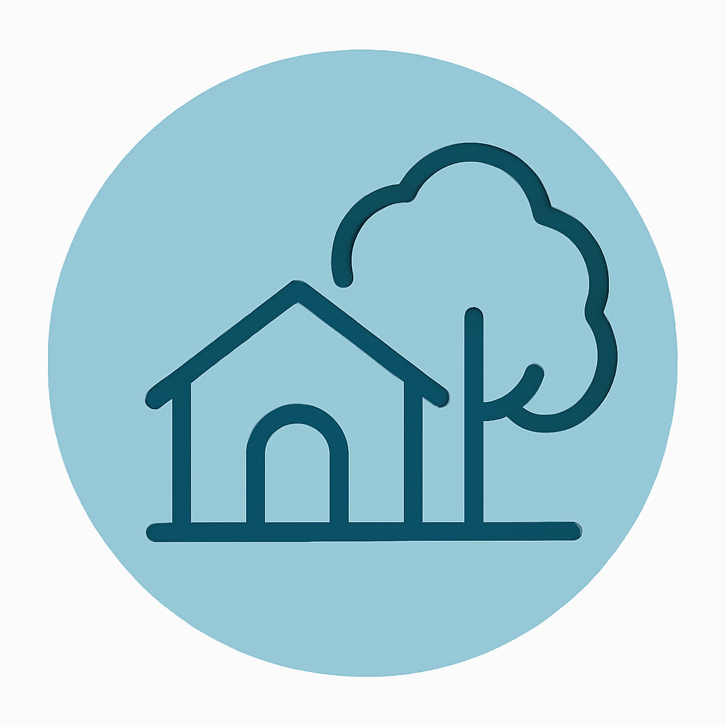 Icon representing space and privacy