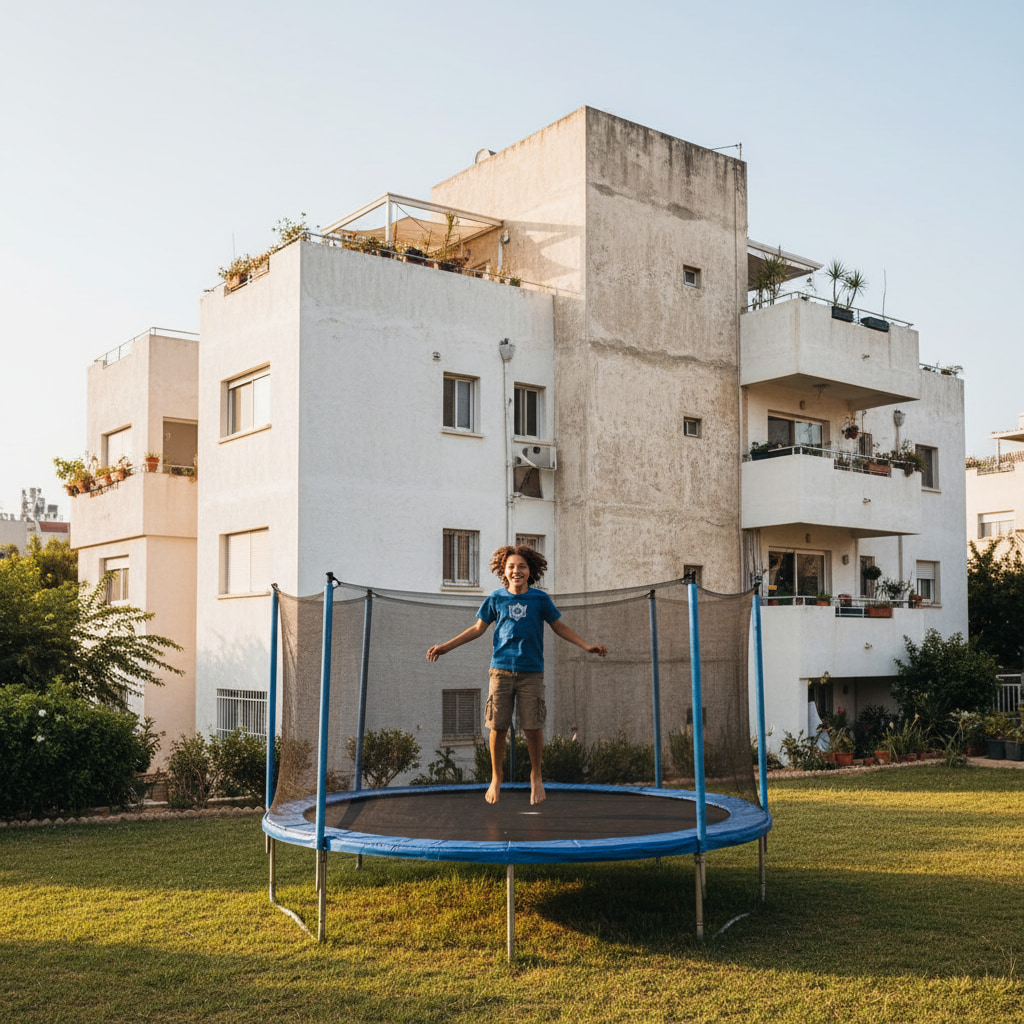 Family-friendly scene in Nes Ziyyona