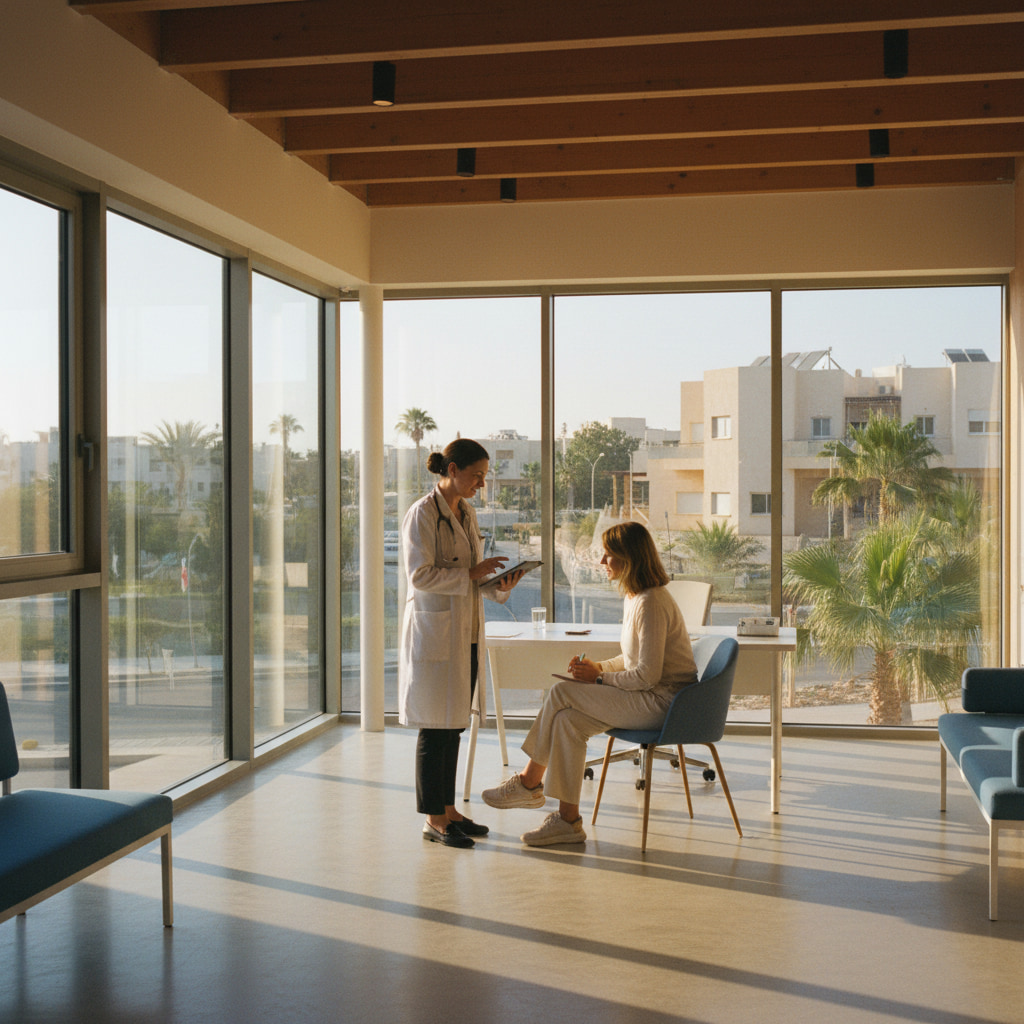 Healthcare facility representing medical services
