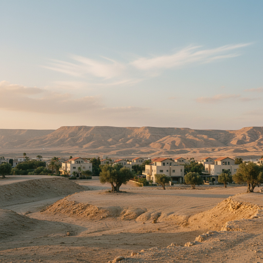 Scenic view of Mitzpe Shalem in Judea & Samaria