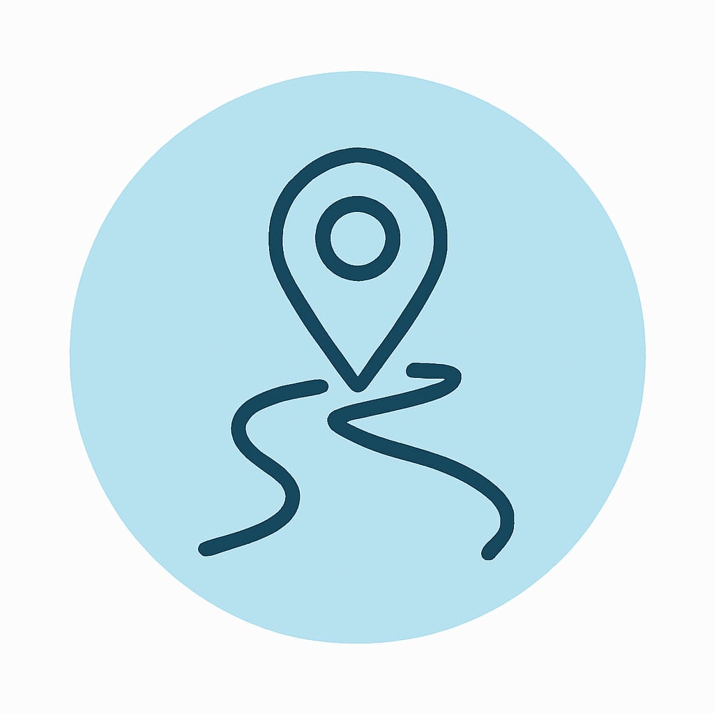 Icon representing practical location