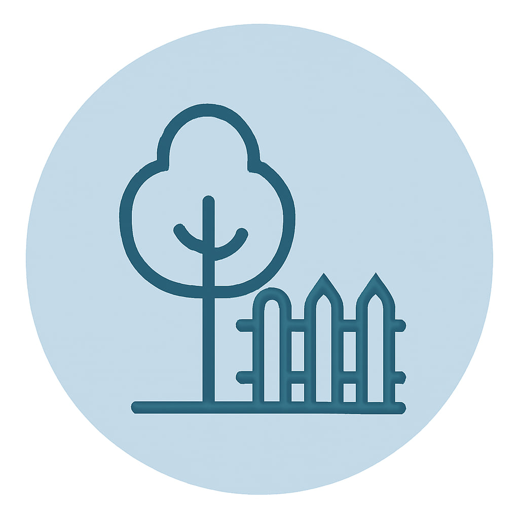 Icon representing space and privacy