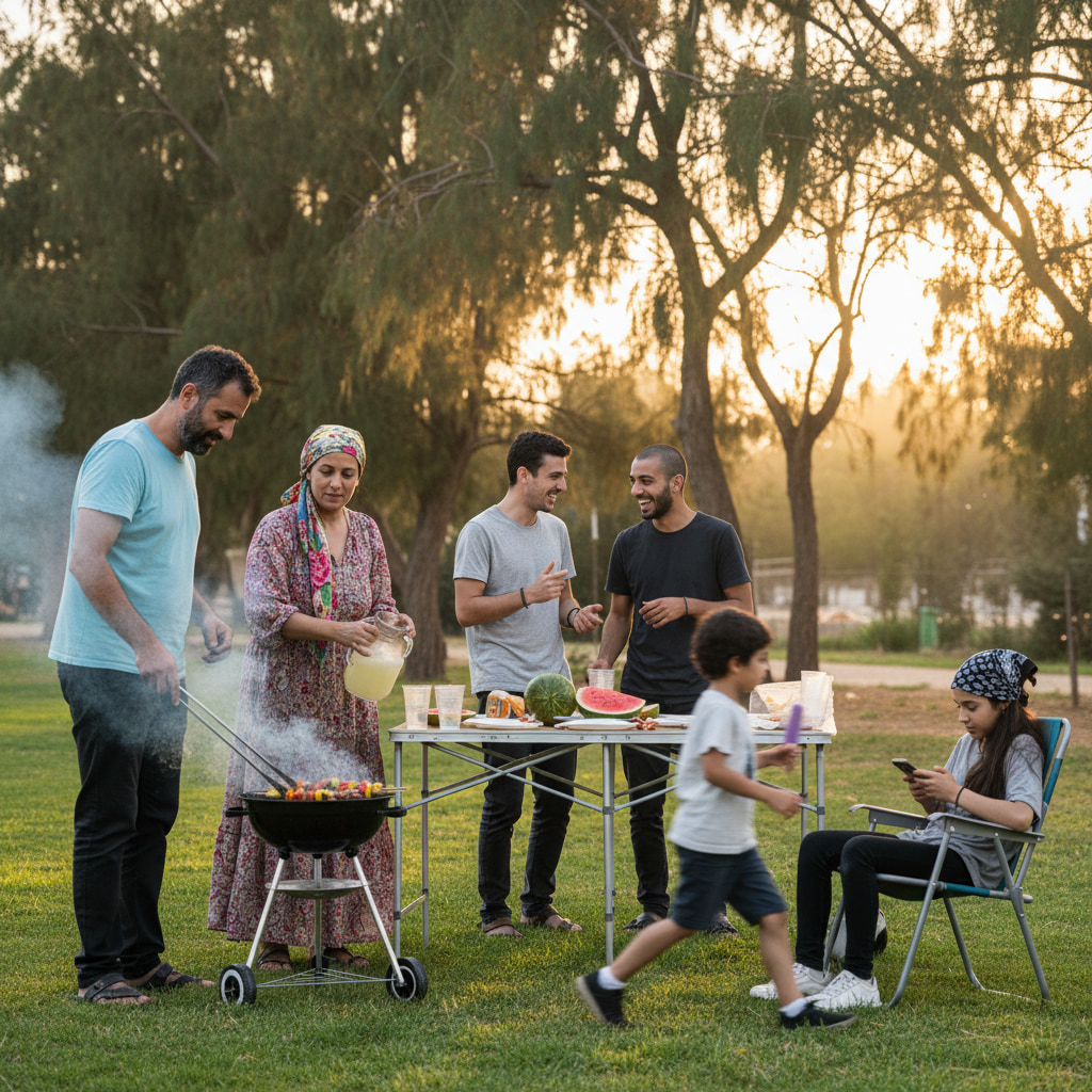 Community gathering in Holit