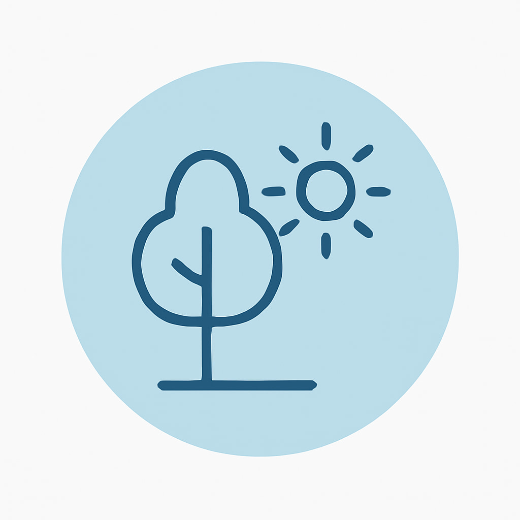 Icon representing green spaces
